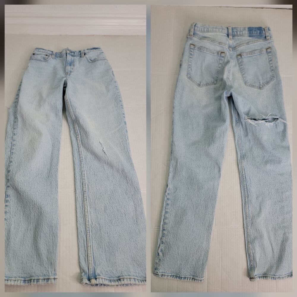Abercrombie & Fitch Jeans Womens SZ 27 4S The 90's Straight Ultra High Rise